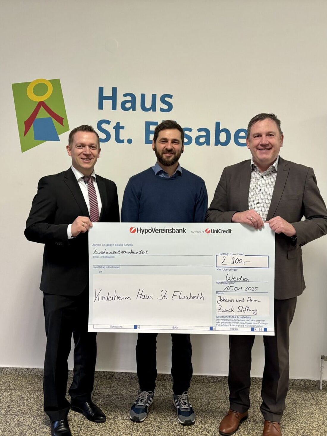 Windischeschenbach. Das Haus St. Elisabeth erhielt eine Spende von 2.900 Euro von der Johann und Anna Zwack-Stiftung für Kinder- und Jugendhilfe. Die Spende unterstützt Ausflüge und neue Spielsachen für die betreuten Kinder.