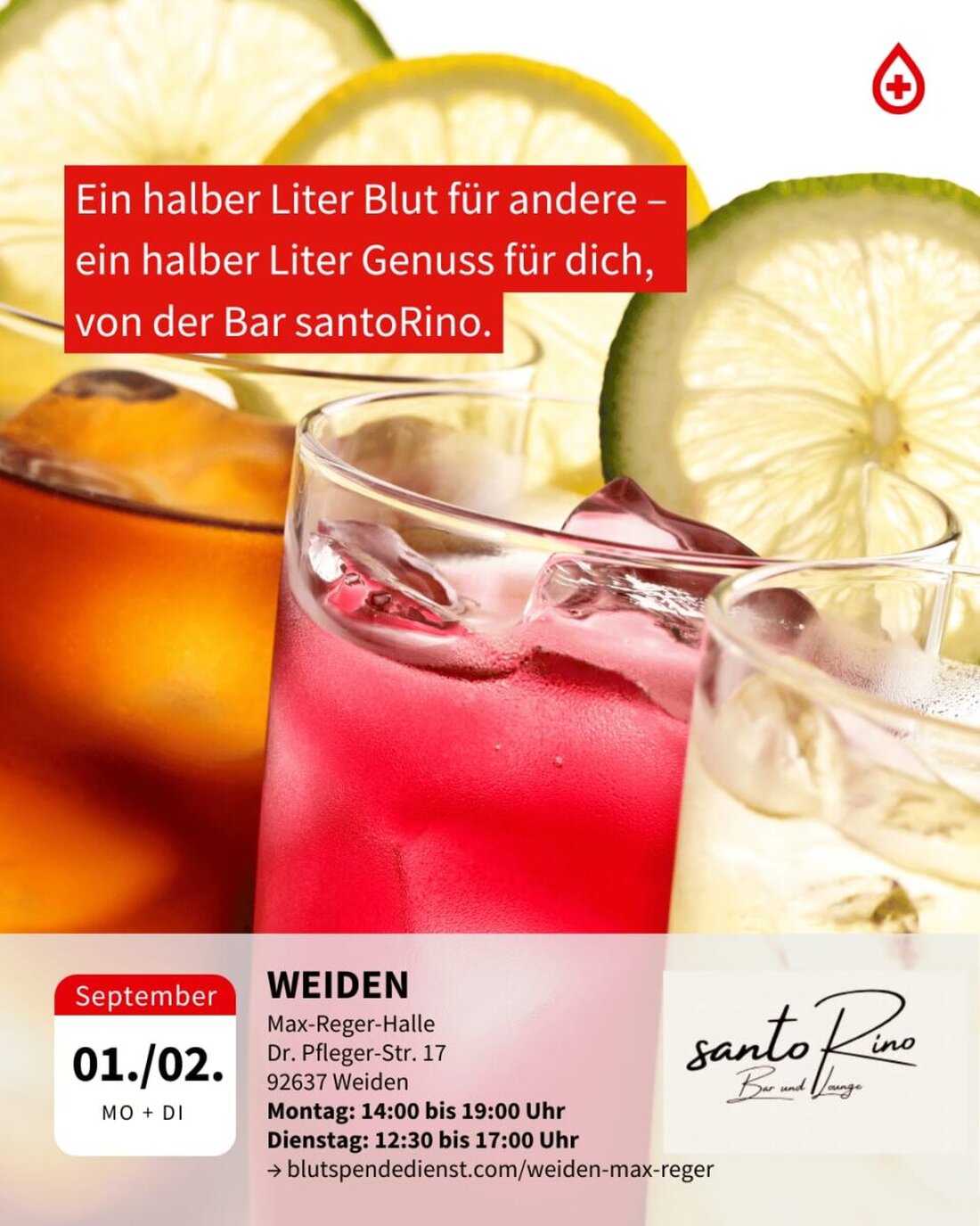 Weiden. In der kommenden Woche findet wieder ein Blutspende-Termin statt - dieses Mal in Verbindung mit einer Sonderaktion.