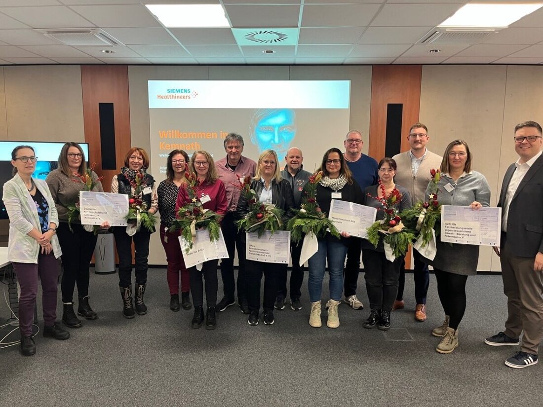 Kemnath. Siemens Healthineers spendete 5.000 Euro an fünf regionale gemeinnützige Vereine und unterstützt damit ehrenamtliche Arbeit in der Gesellschaft.
