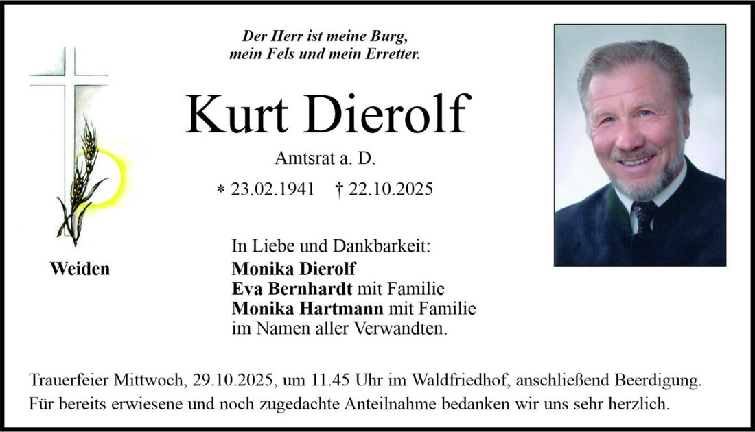 Begleitet durch: Bestattung Bauer - Weiden