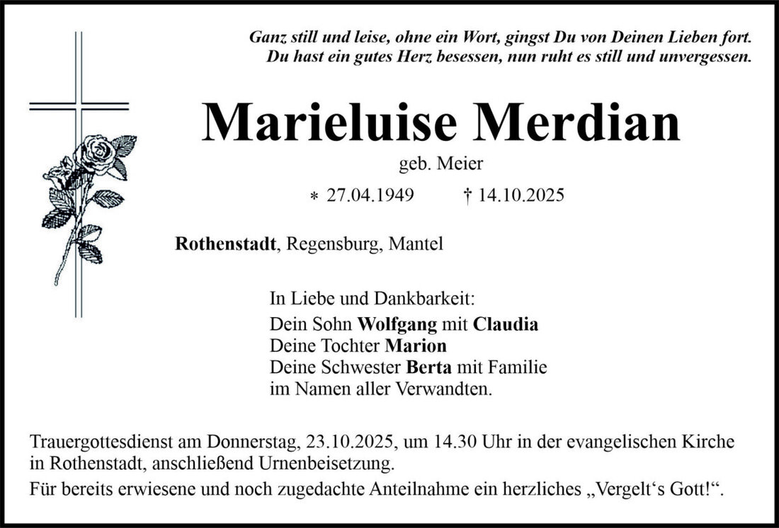 Begleitet durch: Bestattung Bauer - Weiden