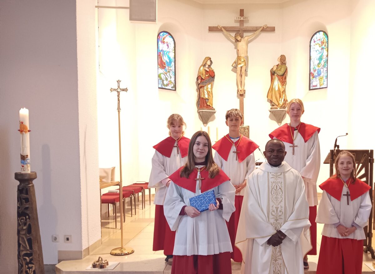 Ministrantin Alina Abele nach fünf Jahren verabschiedet