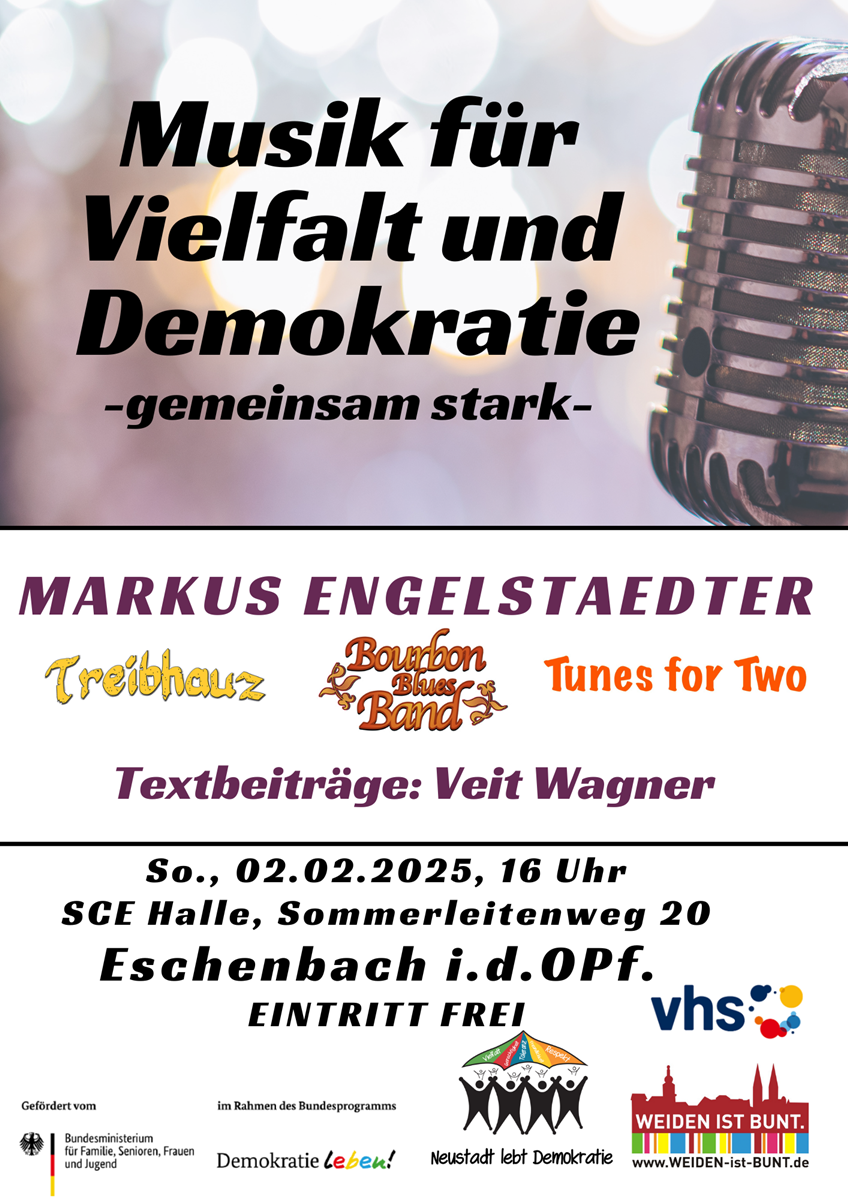 Musik für Vielfalt und Demokratie in Eschenbach