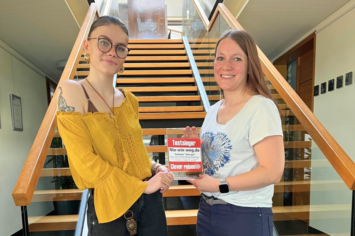 Reisebüro Nix-wie-weg erneut Testsieger bei Clever Reisen!