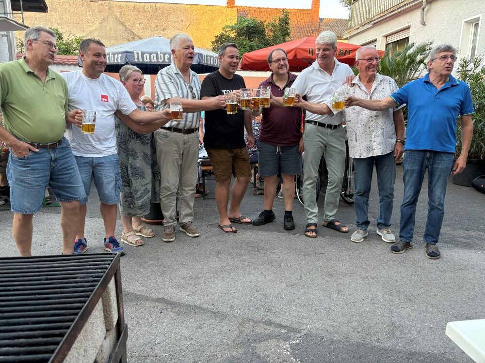 SPD Schnaittenbach feiert ausgelassen ihr Sommerfest