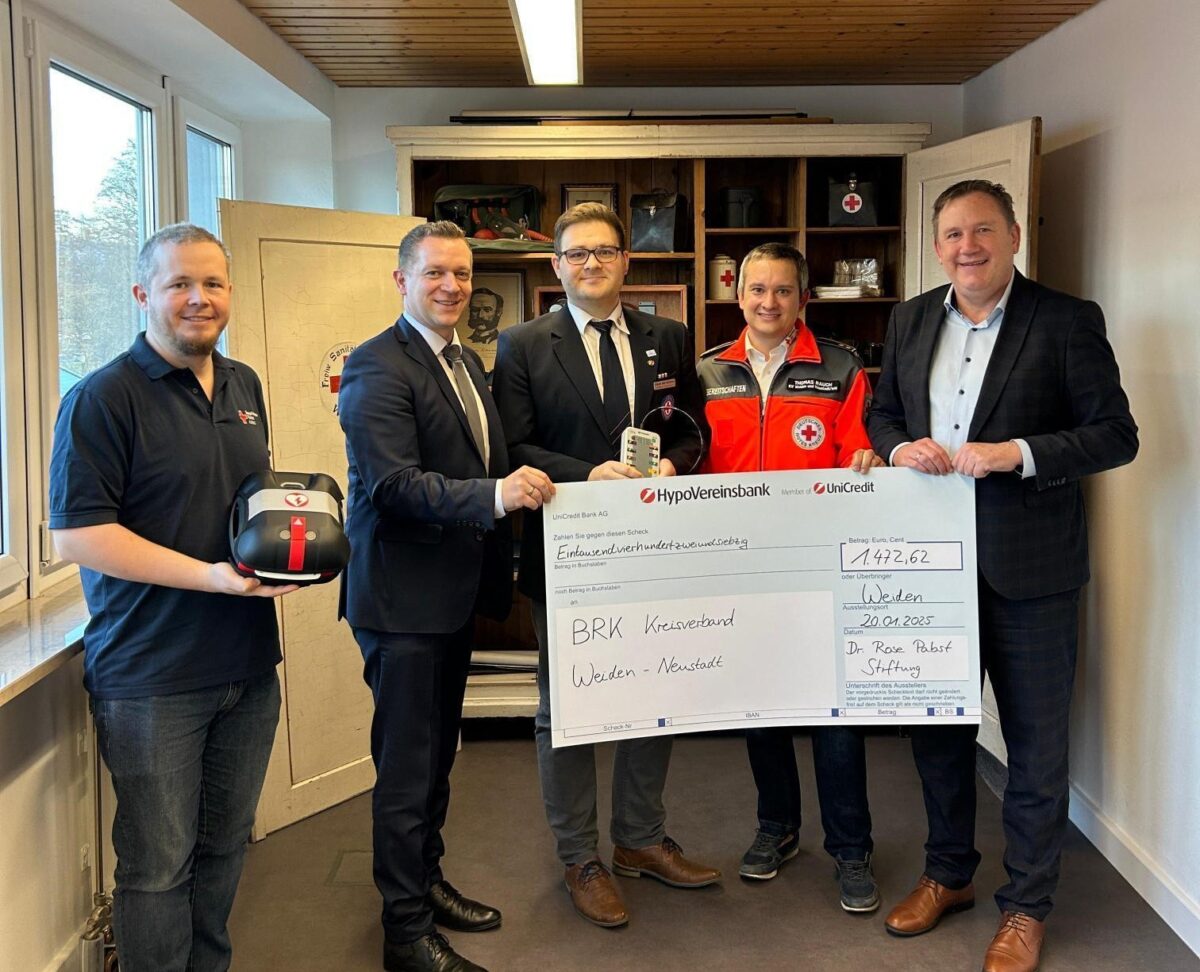 Spendenfreude beim BRK Weiden und Neustadt