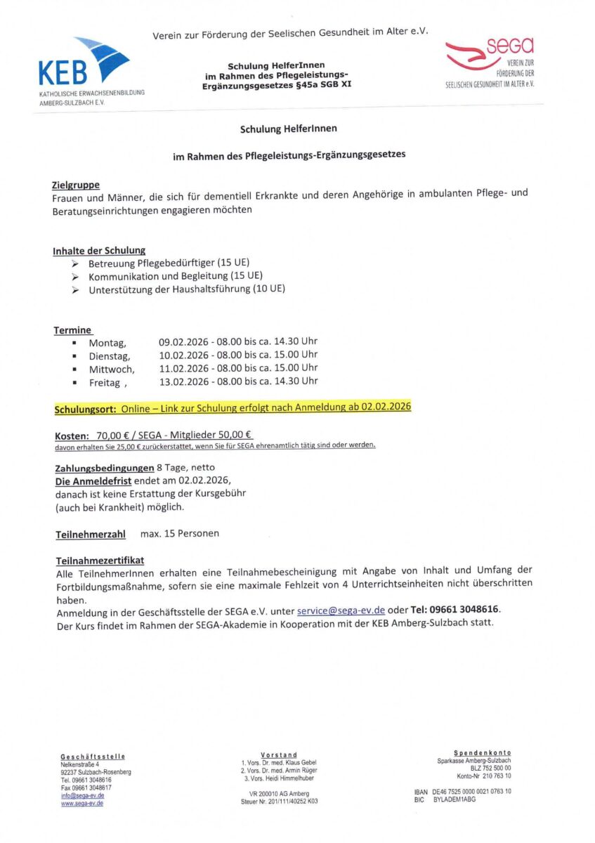 Helferkreisschulung nach § 45a SGB IX