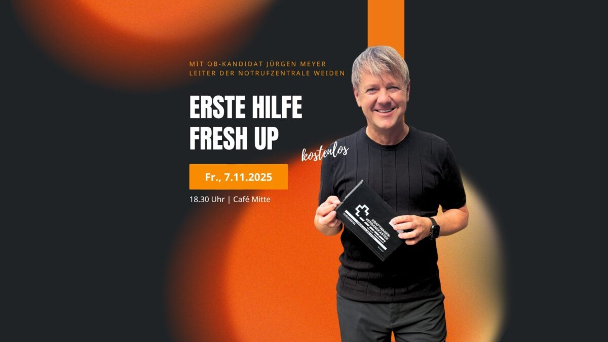 Erste Hilfe Fresh-Up mit OB-Kandidat Jürgen Meyer
