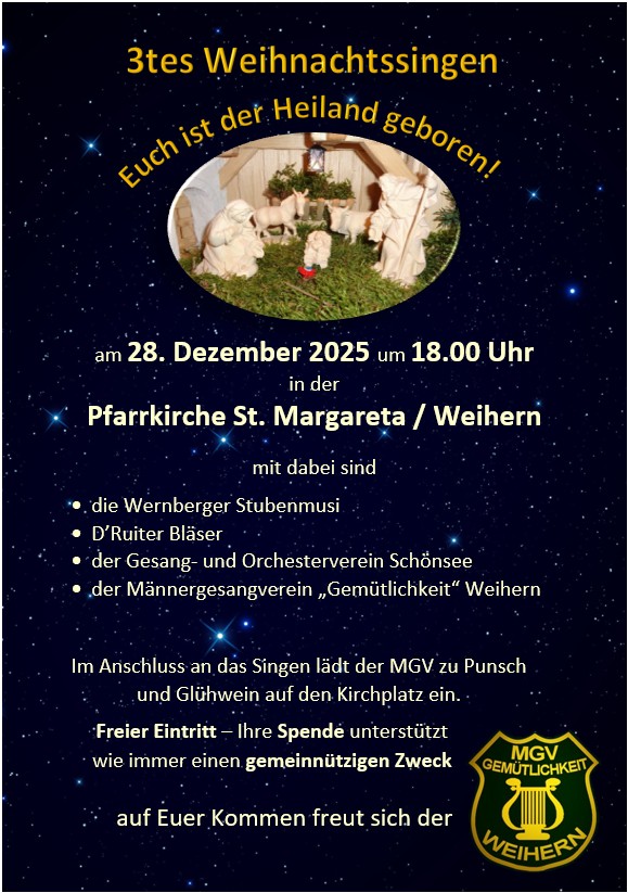 drittes Weihnachtssingen