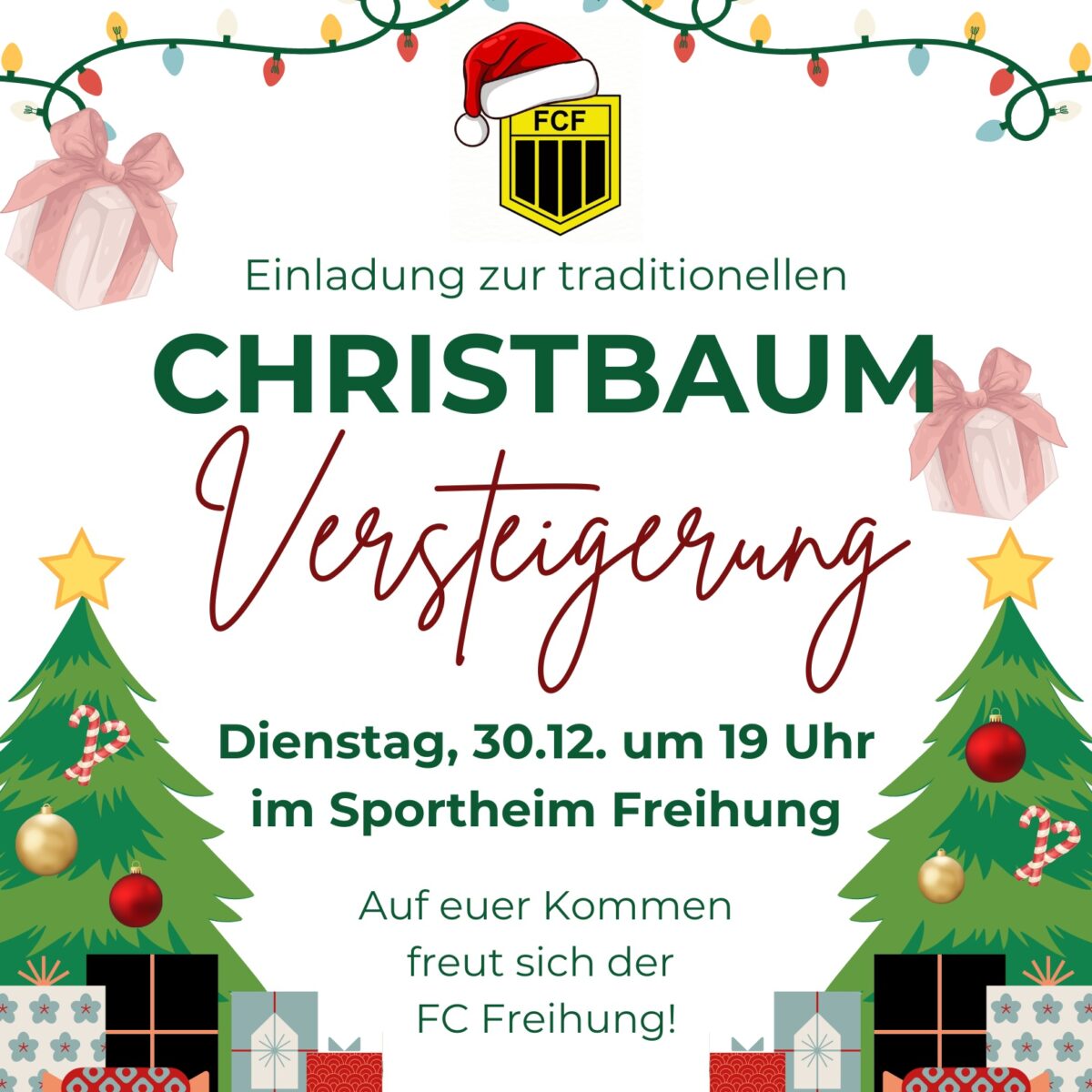 Christbaumversteigerung